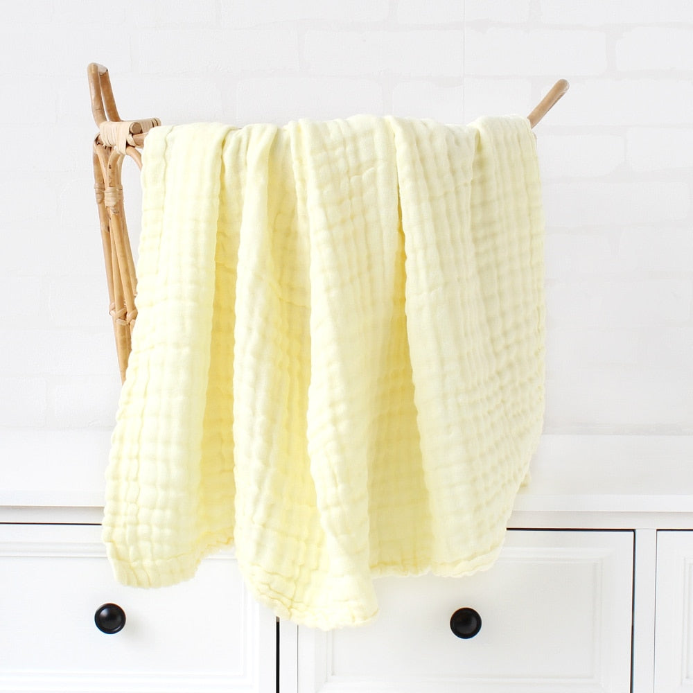 baby blanket cuddle blanket baby blanket wool blanket receiving blankets muslin 6 layers Bamboo Cotton Baby Blanket Infant Kids Swaddle Wrap Blanket Sleeping Warm Duvet Bedspread Muslin Baby Blanket