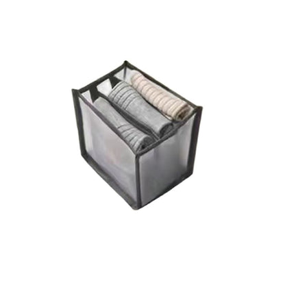 Jeans Compartment Storage Box Closet Clothes Drawer Mesh Separation Box Stacking Pants Drawer Divider Can Washed Home Organizer