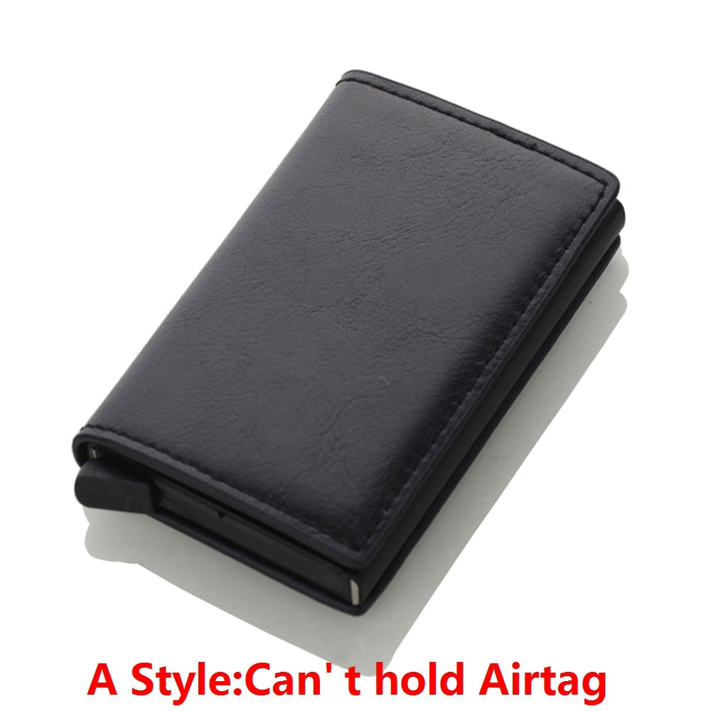 New Carbon Fiber For Apple Airtag Wallet Men Business ID Credit Card Holder Rfid Slim Anti Protect Airtag Slide Wallet Dropship