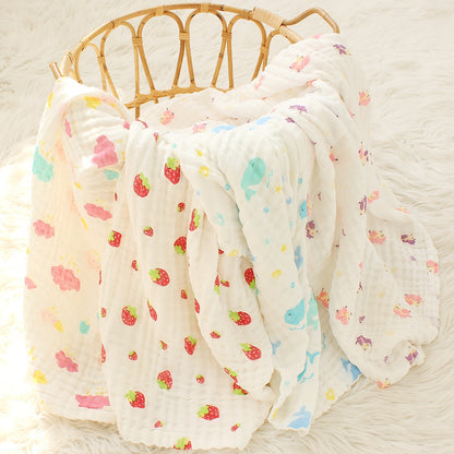 baby blanket cuddle blanket baby blanket wool blanket receiving blankets muslin 6 layers Bamboo Cotton Baby Blanket Infant Kids Swaddle Wrap Blanket Sleeping Warm Duvet Bedspread Muslin Baby Blanket