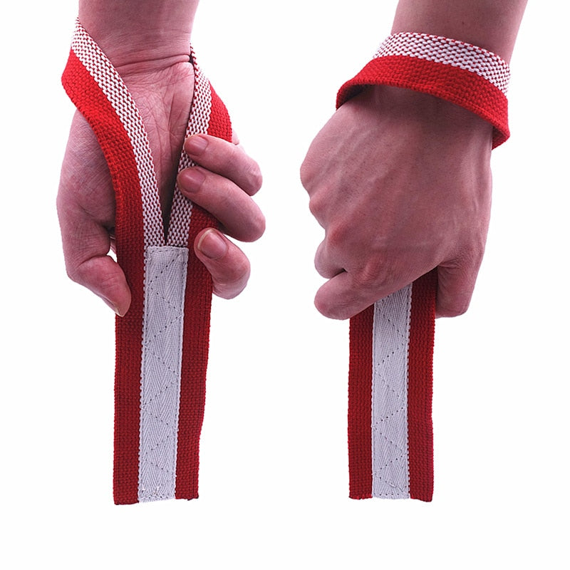 1 Pair Gym Lifting Straps Fitness Gloves Anti-slip Hand Wraps