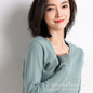 Cardigans Women Autumn Single Breasted Knitted Sweater with V-Neck