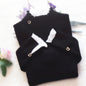 Trumpet Sleeve Top Solid Color Knitwear Trend Sweater