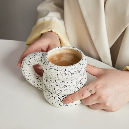 Kreative Wasser Tasse Keramik Becher Nordic Kaffee Tassen mit Großen Handrip Farbige Keramik Große Saft Tassen