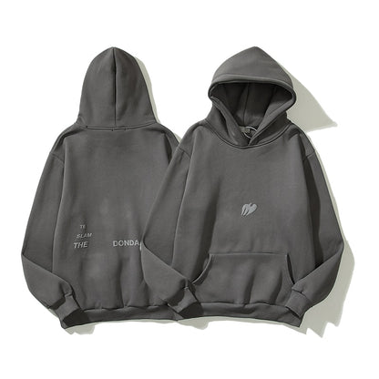 Graffiti Brief Schaum Plus Samt Kanye Sweatshirts männer Übergroße Fleece