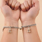 2 Pcs Punk Best Friend Bracelet