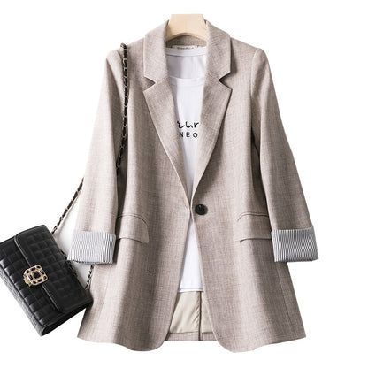 Women Long Sleeve Spring Casual Blazer 2023New Fashion Business