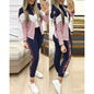 Women Two Piece Set Outfits Autumn Women's Tracksuit Zipper Top And Pants Casual Sport