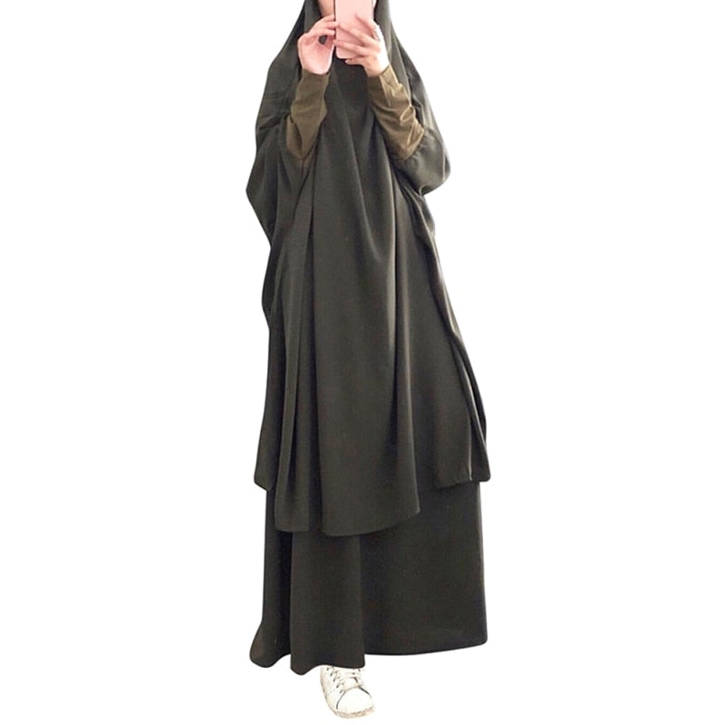 Lange Khimar Volle Abdeckung Ramadan Kleid Abayas Islamische Tuch