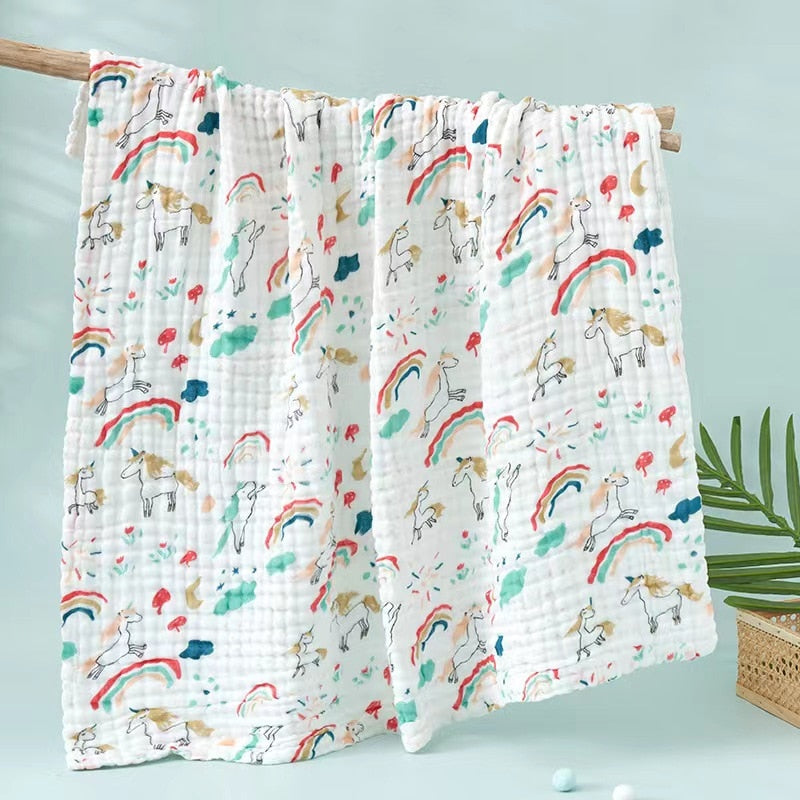 baby blanket cuddle blanket baby blanket wool blanket receiving blankets muslin 6 layers Bamboo Cotton Baby Blanket Infant Kids Swaddle Wrap Blanket Sleeping Warm Duvet Bedspread Muslin Baby Blanket