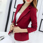 Black Women Blazers 2023 Formal Slim Blazers Lady Office Work Suit Pockets Jackets Coat