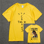 Mode Hip Hop Männer T-shirt Tour Kurzarm KAKTUS JACK Print Kanye West Grundlegende Paar Lose Kurzarm T-Shirt
