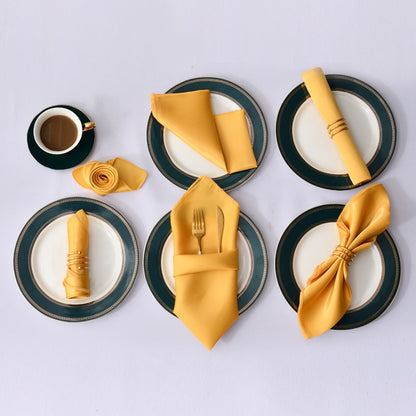 12Pcs 30X30cm Satin Napkin Soft Handkerchief Romantic Wedding Banquet Table Place Napkins Dinner Party Decoration