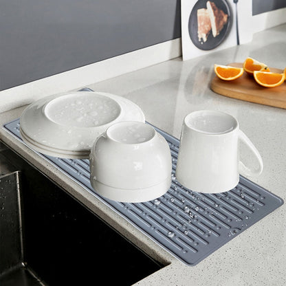 Küche Silikon Teller Trocknen Matte Hitzebeständig Ablassen Geschirr Dishwaser Langlebig Kissen Pad Geschirr Tisch Matte Tischset