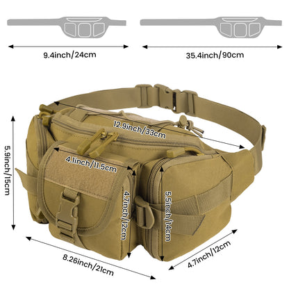 Tactical Waist Bag Military Fan Bag Sports Outdoor