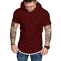 brand new men's hoodies sweatshirts short sleeve men's hoodies sweatshirt casual solid color