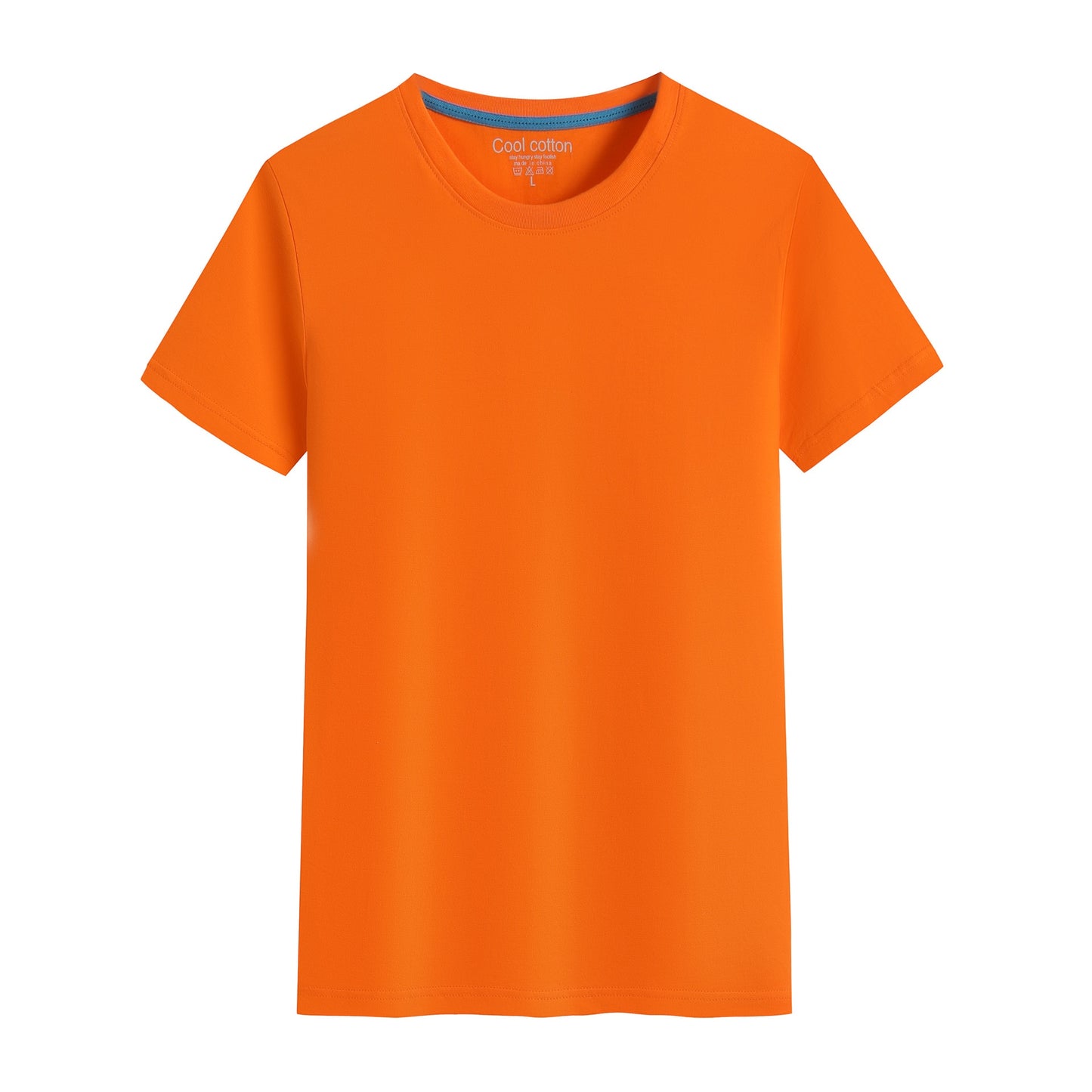 brandneue Baumwolle Herren T-Shirt reine Farbe