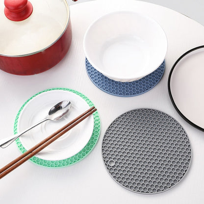 Silicone Mat Coaster Food Grade Material Placemat Non-slip Table Mat Kitchen Accessories Gadgets Round Cup Mat