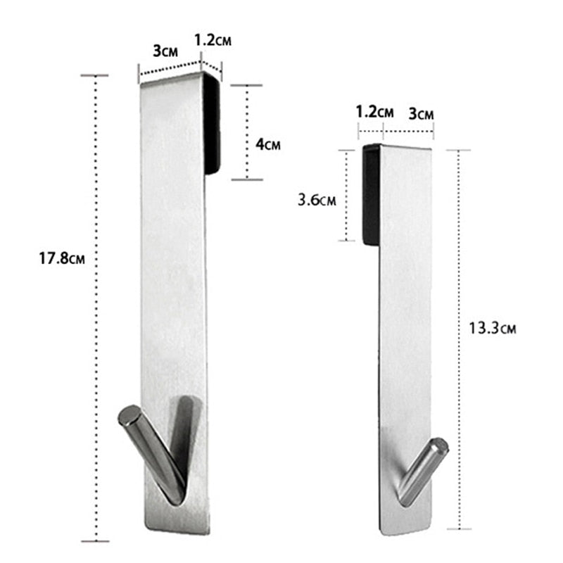 Bad Dusche Tür Zurück Haken Edelstahl Über Glas Tür Dusche Handtuch Rack S-Form Bad Bademantel Aufhänger Halter haken