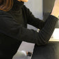 Frauen Rollkragen Pullover Reine Farbe Lose Neue Trend