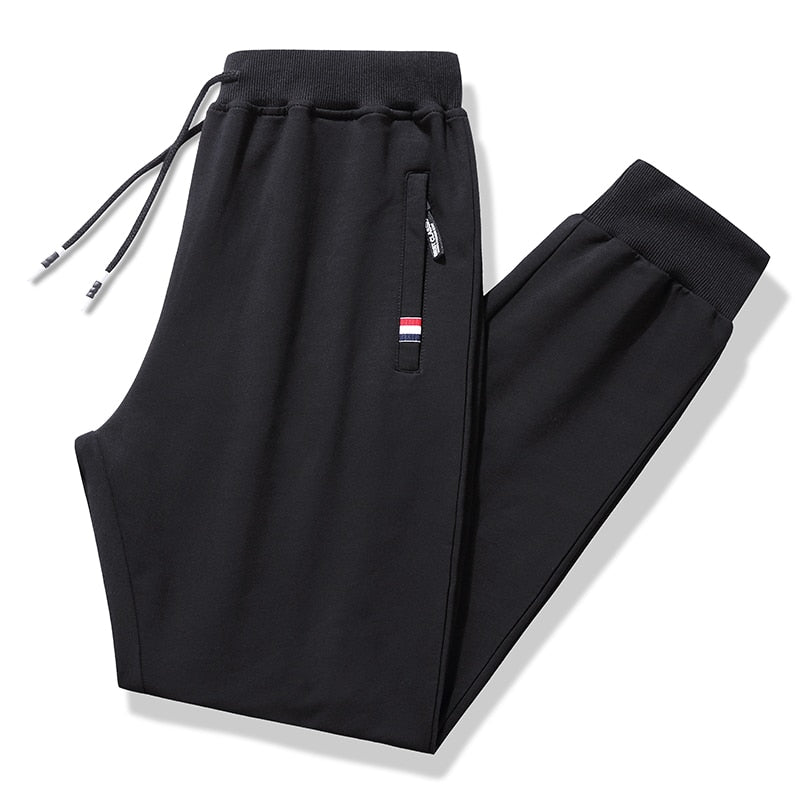 Elastic Waist Casual Cotton Track Pants