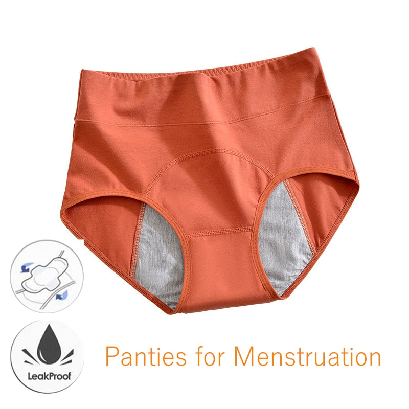 Höschen für Menstruation Baumwolle Menstruations Höschen Hohe Taille Zeitraum Unterwäsche Culotte Menstruelle Leck Beweis Bragas Menstruales