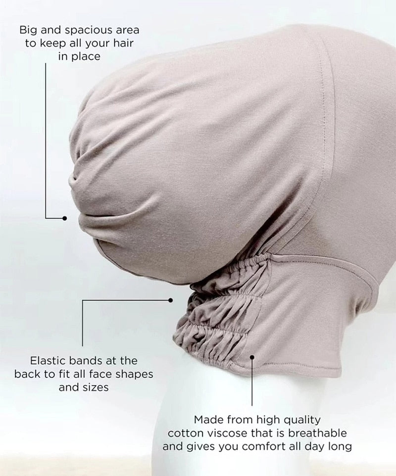 Muslim Inner Cap Hijab For Women Solid Underscarf Hijab