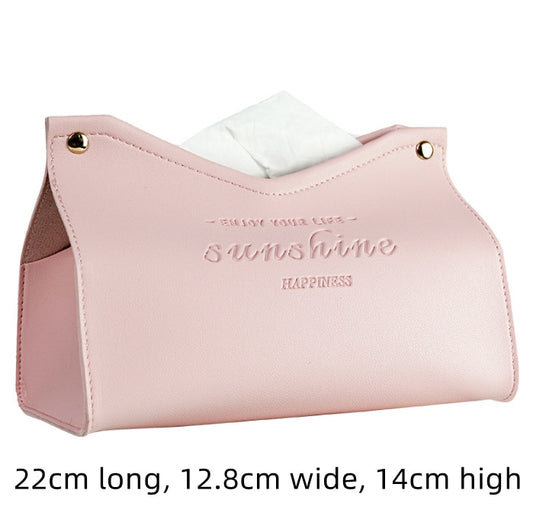 Leder Tissue Box Auto Tissue Box Hause Wohnzimmer Dekoration Schlafzimmer Küche Desktop Nordic Große Lagerung Box Serviette Halter