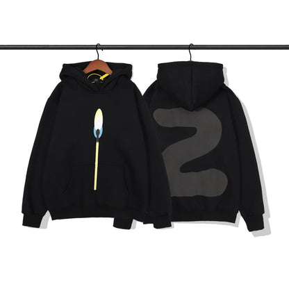 Streetwear Oversize Sweatshirt Männer und Frauen Brief Drucken Fleece Winter Hoodies Fremden Dinge Hip Hop Baggy Hoody