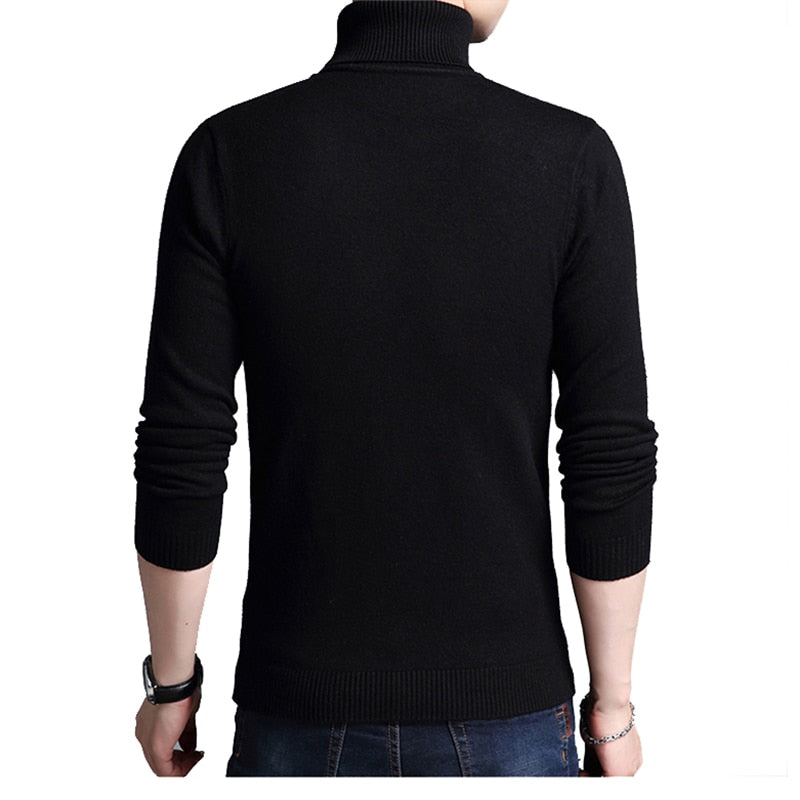 Thin Thickened Men's Base Coat Turtleneck Sweater