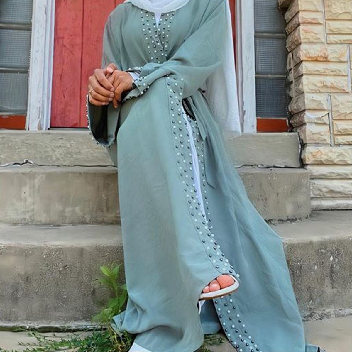 Kaftan Kleid Kaftan Islamische Kleidung Vestido Arabe Mujer
