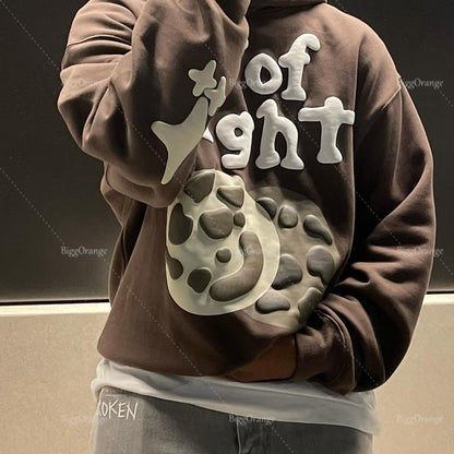 Foaming 3D Print Lovers Sweatshirt Y2k Clothes