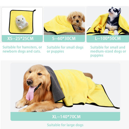 Quick drying dog and cat towels Soft fiber towels Absorbent bath towel Pet bathrobe Practical cleaning cloth Dog accessories