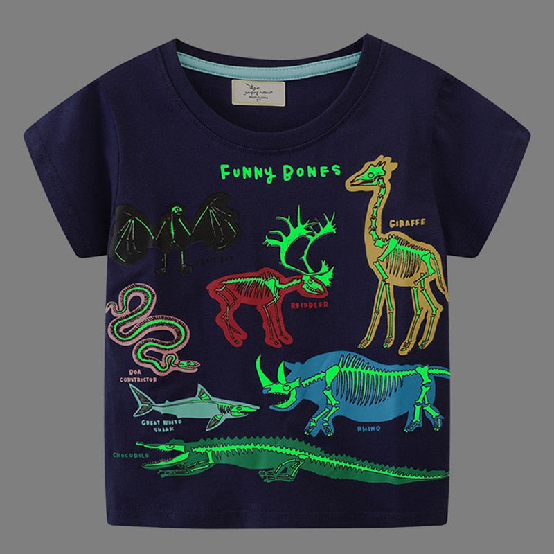 Summer New Fashion Children Luminous Dinosaur Shark Cartoon