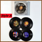 6pcs Retro Vinyl Record Cup Coaster Anti-slip Coffee Coasters Heat Resistant Music Drink Mug Mat Table Placemat Home Decor Gifts