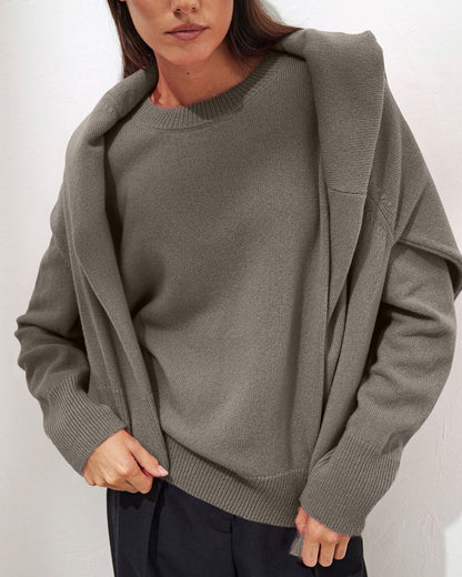 Kaschmir Elegante Frauen Pullover Übergroßen Gestrickte Grundlegende