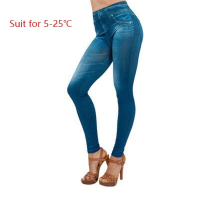 Gtpdpllt S-XXL Sexy Leggings Frauen Gefüttert Frühling Herbst Druck Jeans Sportwear Dünne Jeggings Zwei Echte Taschen Frau Fitness Hosen