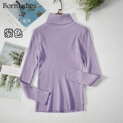 Basic Turtleneck Sweater Women Pullover Autumn Winter Tops Slim