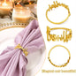 New Bismillah Napkin Rings Eid Mubarak Muslim Islamic Ramadan Kareem Alloy Napkin Buckle Wedding Table Decorations Gifts