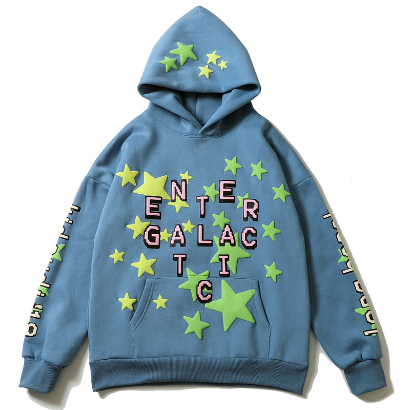 Graffiti Brief Schaum Plus Samt Kanye Sweatshirts männer Übergroße Fleece