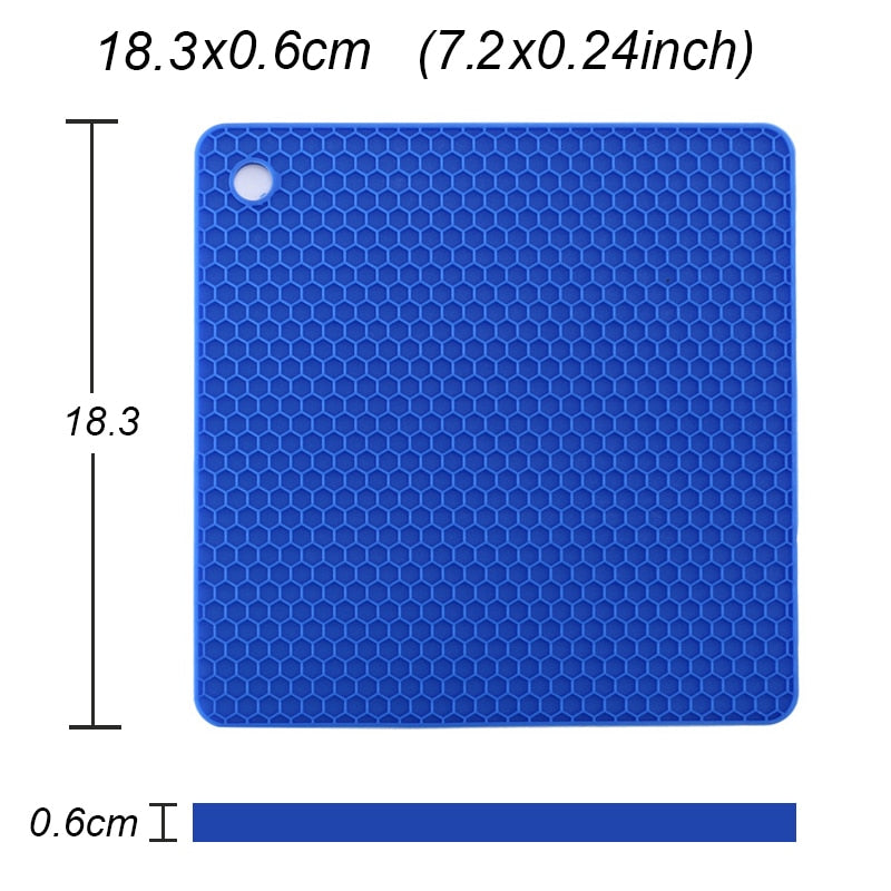 25 Stile Silikon matte 230 °c hitze beständige Potholder Esstisch Tischset rutsch feste Topf halter Tasse Untersetzer Küchen zubehör