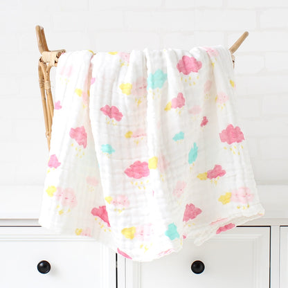 baby blanket cuddle blanket baby blanket wool blanket receiving blankets muslin 6 layers Bamboo Cotton Baby Blanket Infant Kids Swaddle Wrap Blanket Sleeping Warm Duvet Bedspread Muslin Baby Blanket