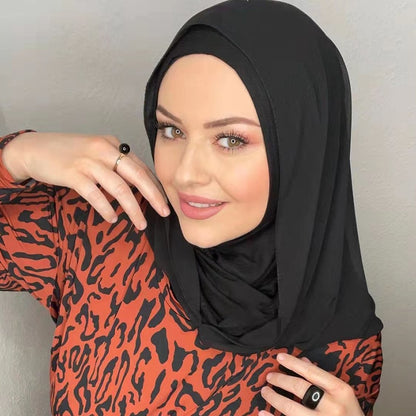 Islamische weiße Chiffon Hijab Abaya Hijabs für Frau Abayas Jersey Schal