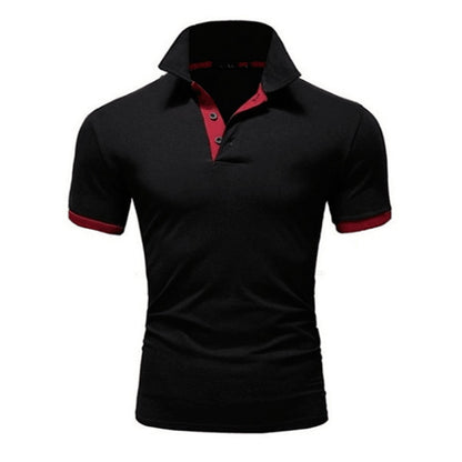 Covrlge Polo Shirt Men Summer Stritching Men's Shorts Sleeve Polo Business Clothing Luxury Men T Shirt Brand Polos MTP129