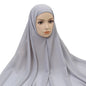 Muslimische Frauen Chiffon Hijab Mit Kappe Motorhaube instant