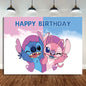 Disney Stich Partei Liefert Papier Servietten Tischdecke Platte Ballon Rosa Engel Thema Baby Dusche Mädchen Geburtstag Party Dekoration