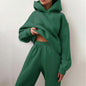 Women Tracksuit Suit Autumn Fashion Warm Hoodie Sweatshirts Two Pieces Oversized Solid Casual Hoody Pullover Long Pants Sets