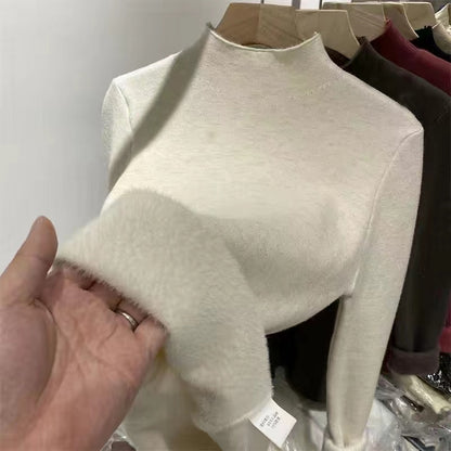 Korean Turtleneck Slim Thicken Knitted Sweater