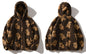 Fleece Hooded Jackets Streetwear Casual Harajuku Hip Hop Men Women Fashion Bear Print
