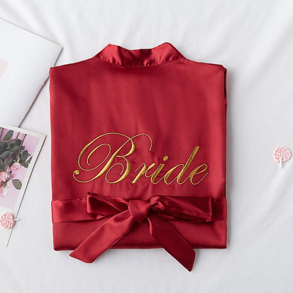 Bride with Team Bride Bathrobe Bride To Be Bridal Shower Bachelorette Party Bride Hen Party Bridesmaid Gift Wedding Decoration